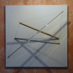 Sculpture murale design Tenségrité