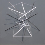 Triple TétraTwist gigognes Sculpture Tenségrité Design