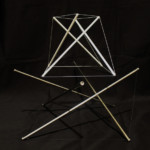 Double TétraTwist projeté Sculpture Tenségrité Design